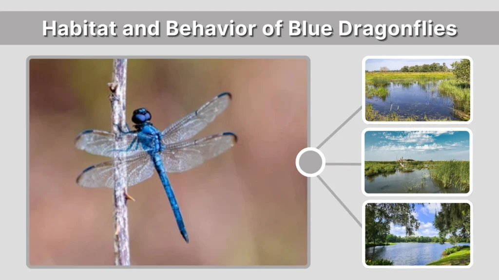 Habitat and Behavior of Blue Dragonflies