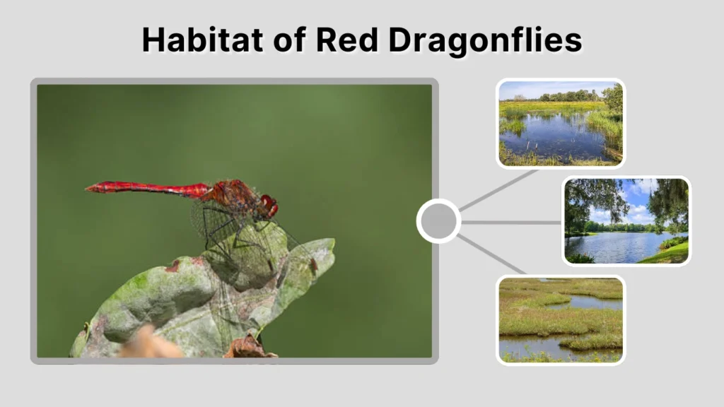 Habitat of Red Dragonflies