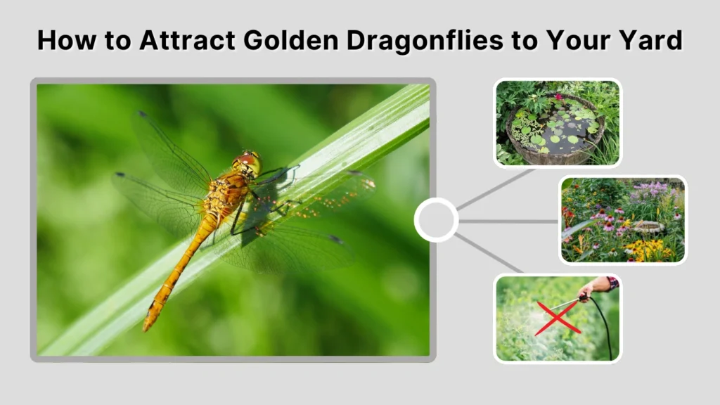 How to Attract Golden Dragonflies to Your Yard