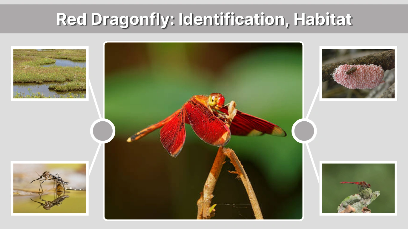 Red Dragonfly Identification, Habitat, and Life Cycle