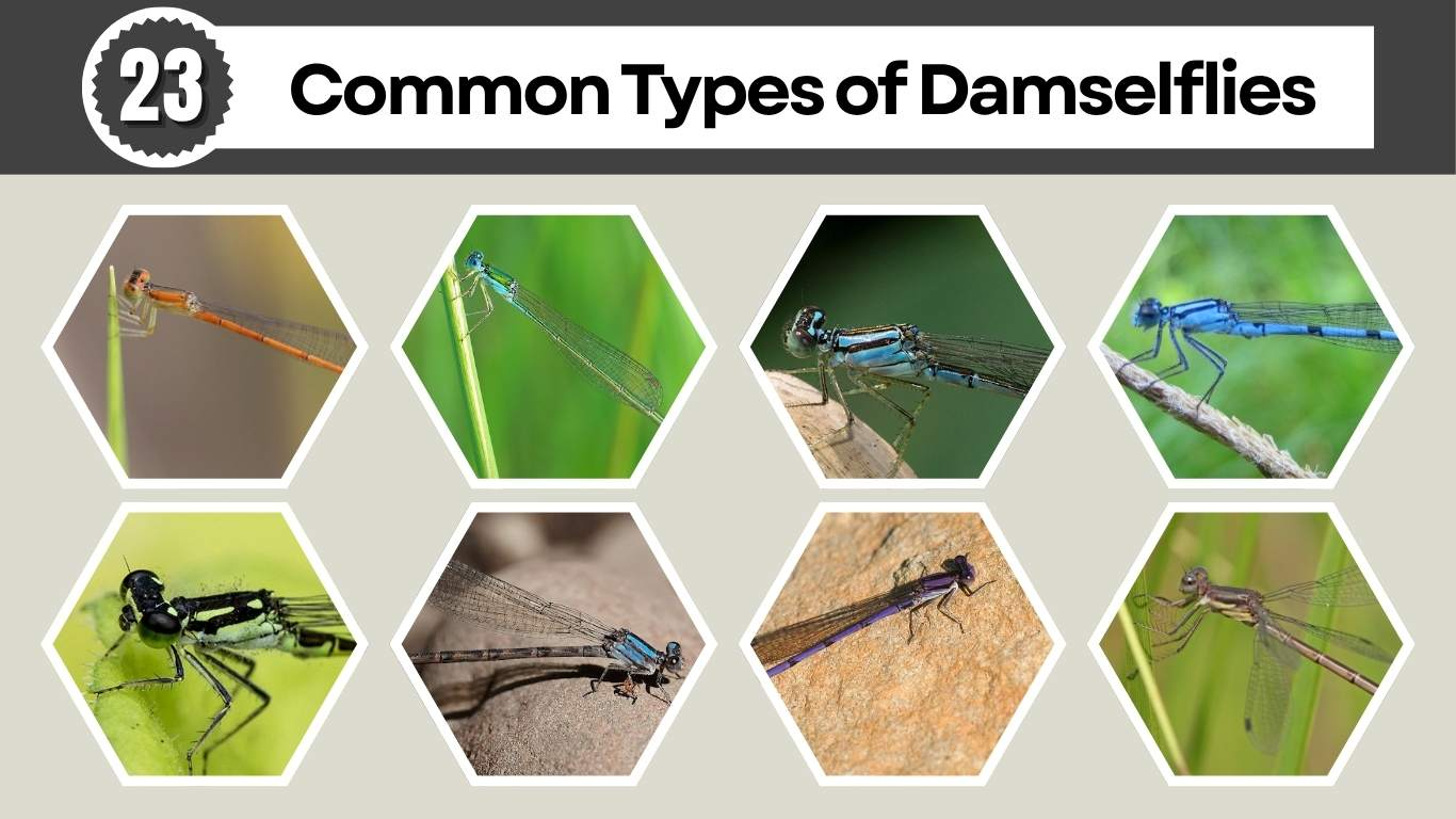 23 Common Types of Damselflies: Size, Color, Habitat, Diet and ID
