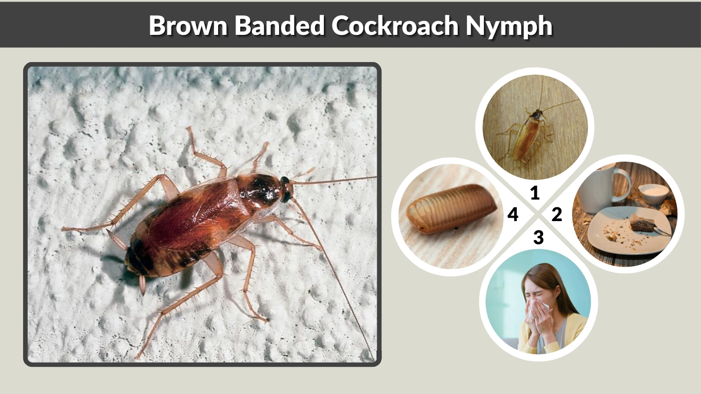 Brown Banded Cockroach Nymph: Identification, Behavior, and Control