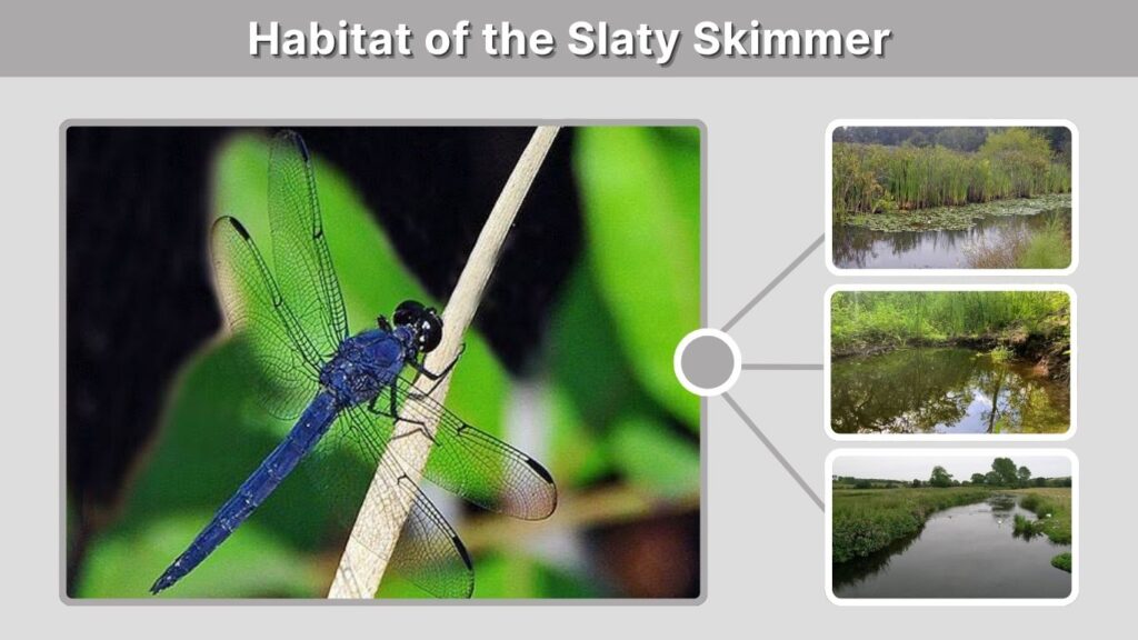 Habitat of the Slaty Skimmer